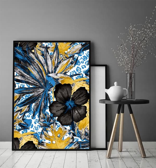 KUVAPUOLISTE KEHYISSÄ 53x73 cm Kukat P1607