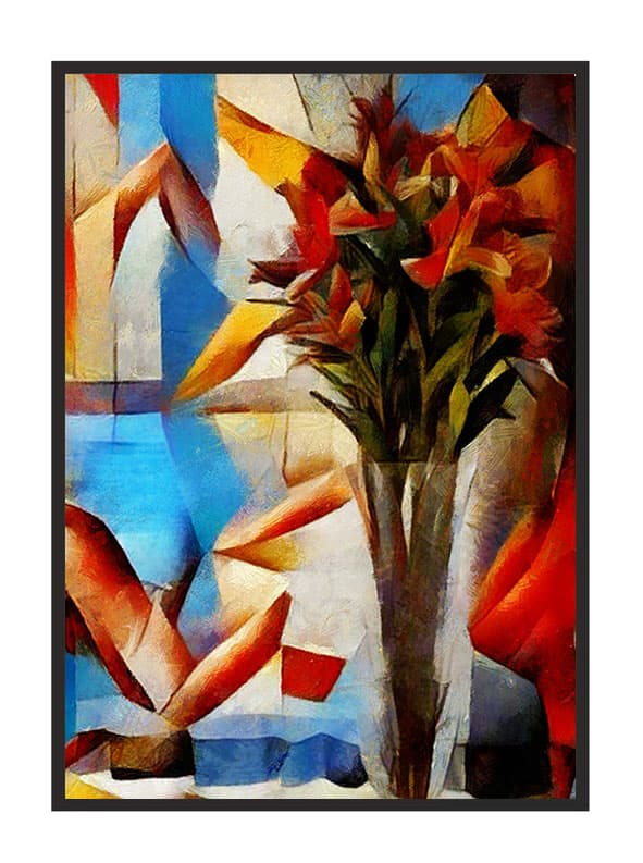 KUVAPUOLISTE KEHYISSÄ 53x73 cm Kukat P1602