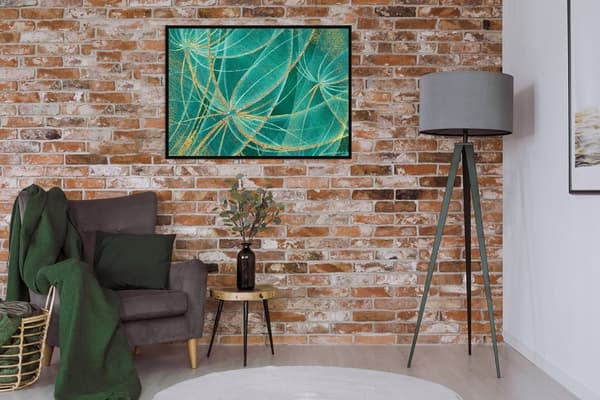BILLEDPOKATER I RAMME 53x73 cm Mælkebøtter P1592