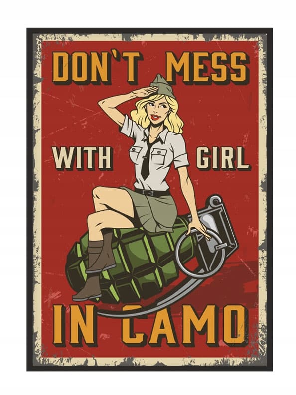 KUVAPUOLISTE KEHYISSÄ 33x43 cm Garage Pinup P1572
