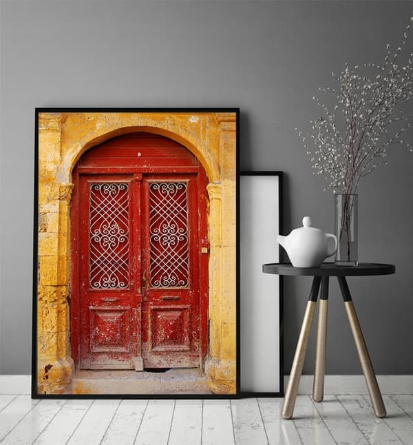 BILLEDPOKATER I RAMME 33x43 cm Dør P1560