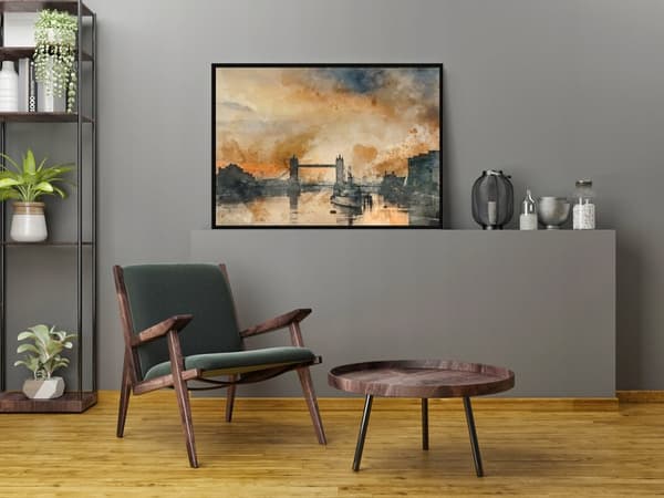 BILLEDPOKATER I RAMME 33x43 cm London P1556