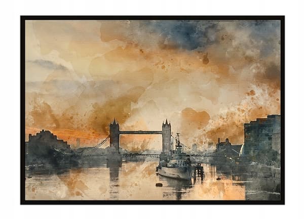 BILLEDPOKATER I RAMME 33x43 cm London P1556