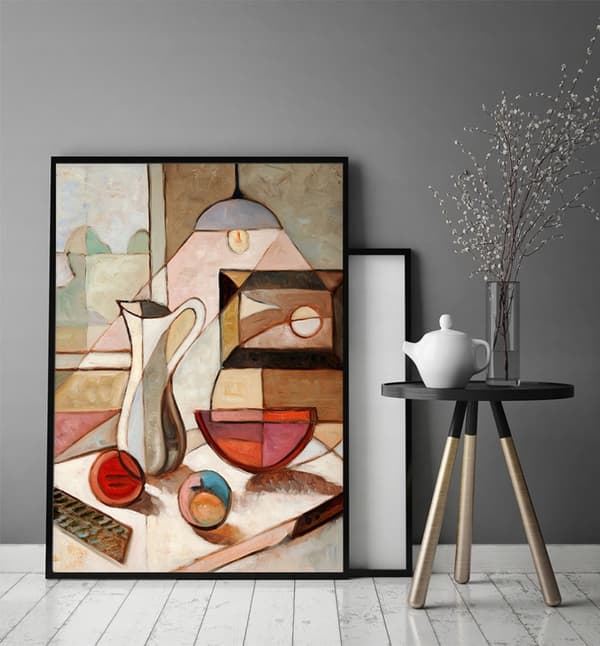 BILLEDPOKATER I RAMME 53x73 cm Stilleben P1533