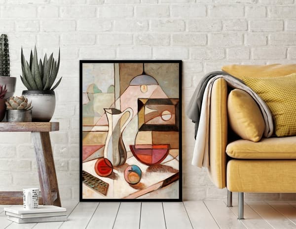 BILLEDPOKATER I RAMME 53x73 cm Stilleben P1533