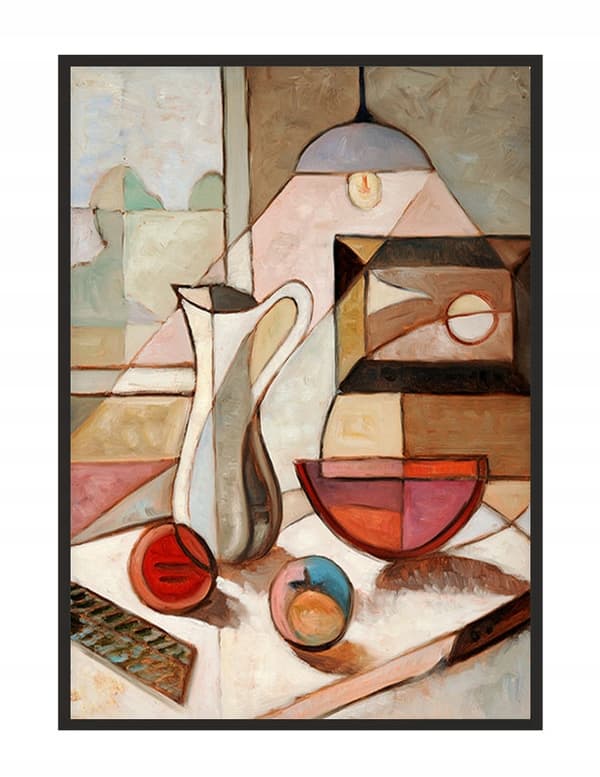 BILLEDPOKATER I RAMME 53x73 cm Stilleben P1533