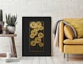 Miniatyrbild 2 av 4: TAVELAFFIST I RAM 53x73 cm Blommor P1526