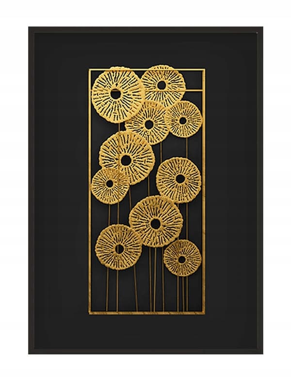 TAVELAFFIST I RAM 53x73 cm Blommor P1526