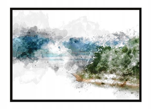 POSTER I RAM 53x73 cm Akvarell P1522