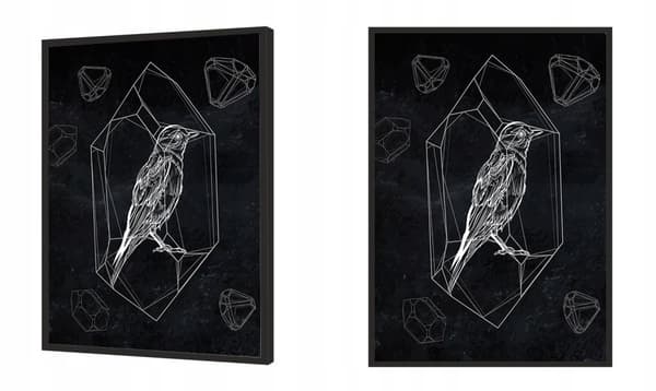 KUVAPUOLISTE KEHYISSÄ 53x73 cm Bird P1516