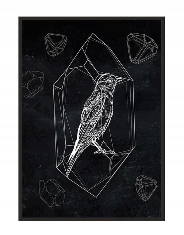 KUVAPUOLISTE KEHYISSÄ 53x73 cm Bird P1516