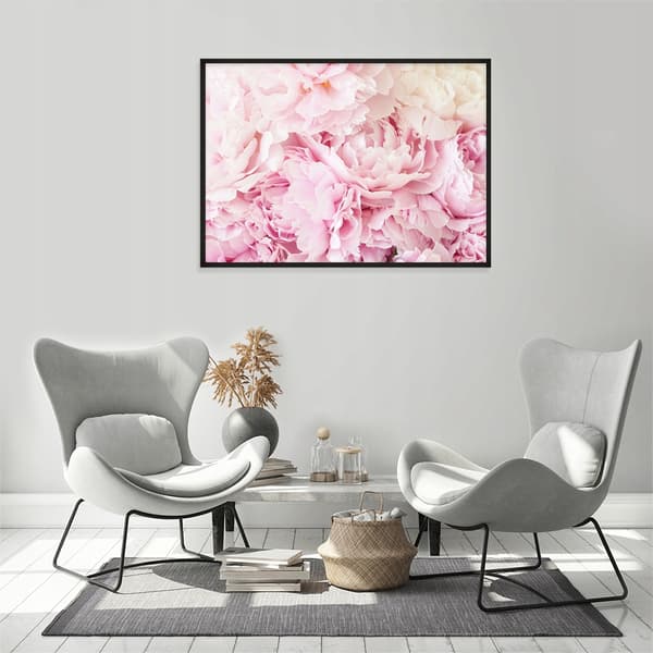 TAVELAFFIST I RAM 53x73 cm Blommor P1482