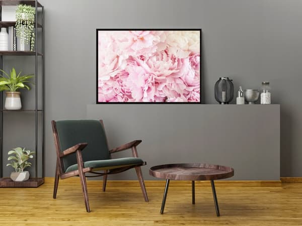 TAVELAFFIST I RAM 53x73 cm Blommor P1482
