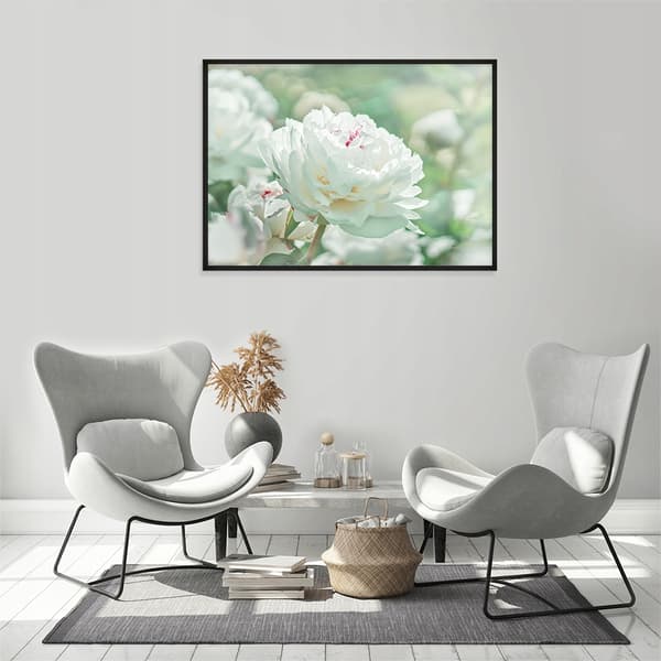 TAVELAFFIST I RAM 53x73 cm Blommor P1480