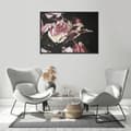 Miniatyrbild 3 av 3: TAVELAFFIST I RAM 53x73 cm Blommor P1479