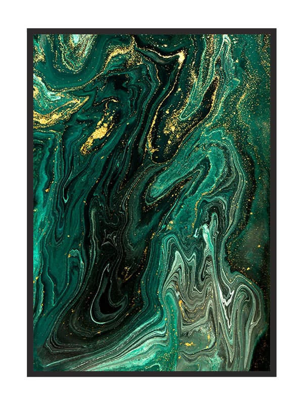 KUVAPUOLISTE KEHYISSÄ 53x73 cm Vihreä marmori P1465