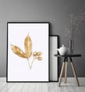 Miniatyrbild 4 av 4: TAVELAFFIST I RAM 33x43 cm Guld P1433
