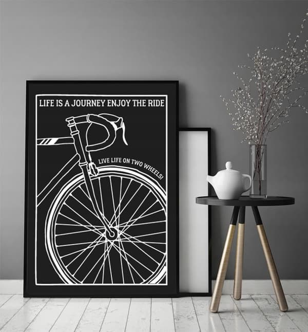 BILLEDPOKATER I RAMME 33x43 cm Cykel P1430