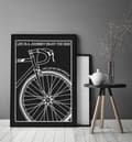 Miniatyrbillede 3 af 4: BILLEDPOKATER I RAMME 33x43 cm Cykel P1430