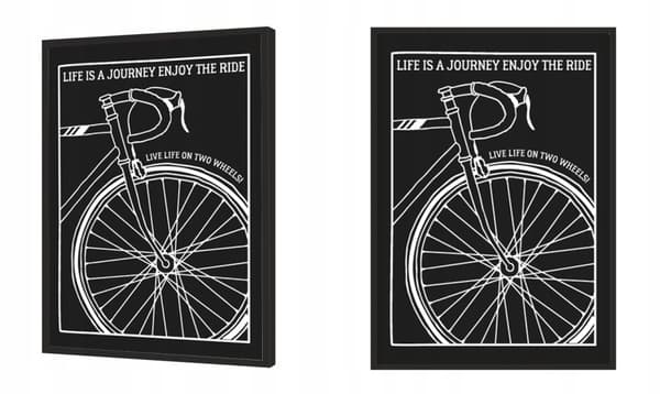 BILLEDPOKATER I RAMME 33x43 cm Cykel P1430