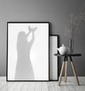Miniatyrbild 3 av 4: TAVELAFFIST I RAM 33x43 cm Shadow P1402