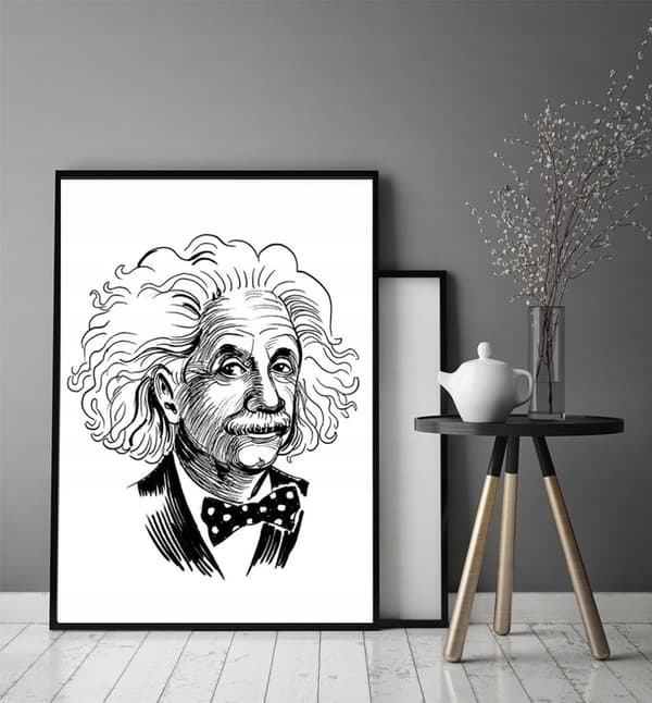 KUVAPOSTERI KEHYISSÄ 33x43 cm Einstein P1401