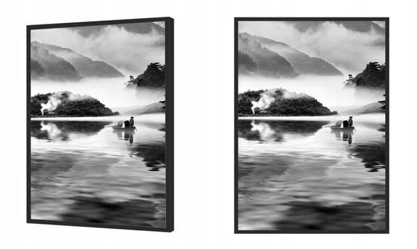 TAVELAFFIST I RAM 53x73 cm Kina P1385