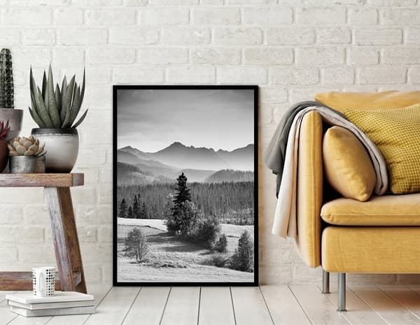 POSTER I RAM 53x73 cm Berg P1382