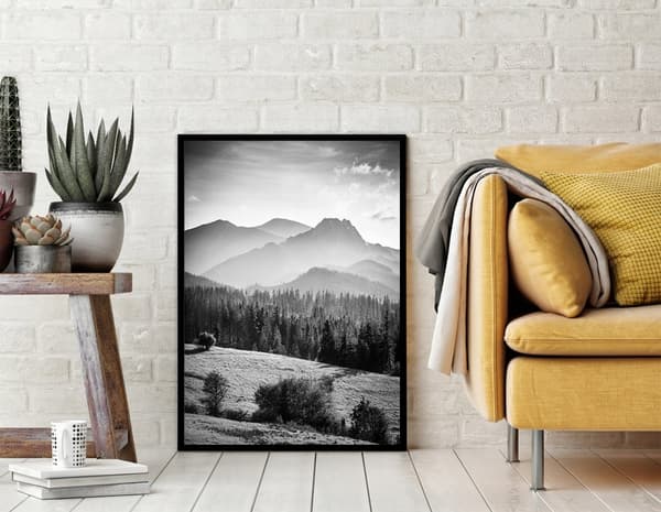 KUVAPUOLISTE KEHYISSÄ 53x73 cm Vuoret P1383