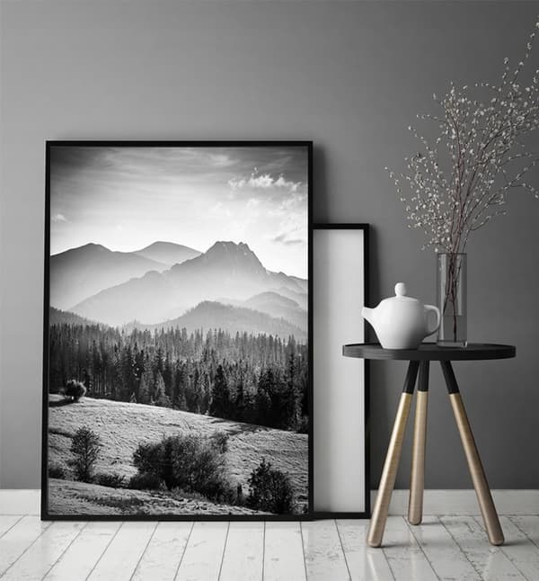 KUVAPUOLISTE KEHYISSÄ 53x73 cm Vuoret P1383