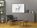 Miniatyrbild 3 av 3: TAVELAFFIST I RAM 33x43 cm Hjort P1326