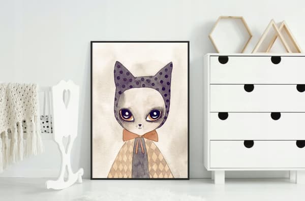 KUVAPUOLISTE KEHYISSÄ 33x43 cm Kissanpentu PD267