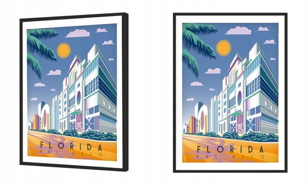 TAVELAFFIST I RAM 33x43 cm Florida P1292