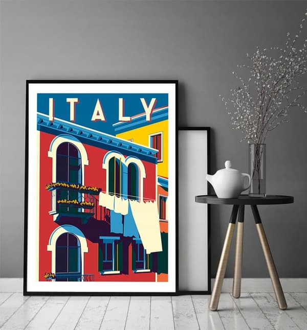 KUVAPOSTERI KEHYISSÄ 33x43 cm Italia P1282