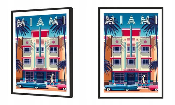 KUVAPOSTERI KEHYISSÄ 33x43 cm Miami P1277