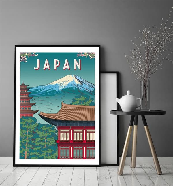KUVAPOSTERI KEHYISSÄ 33x43 cm Japani P1272
