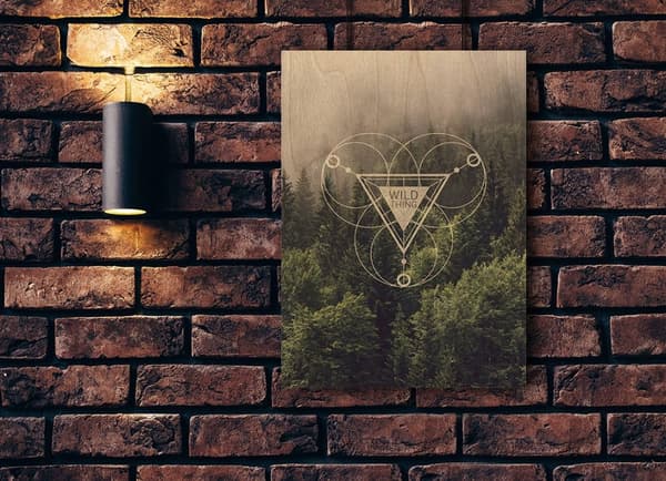 Træplakat Billede på krydsfiner 28x39cm SP654