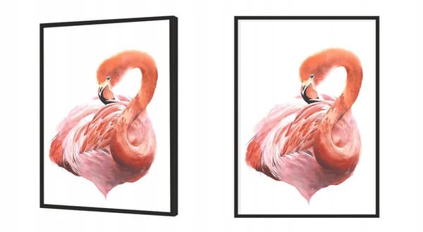 KUVAPUOLISTE KEHYISSÄ 43x33 cm Flamingo P1233