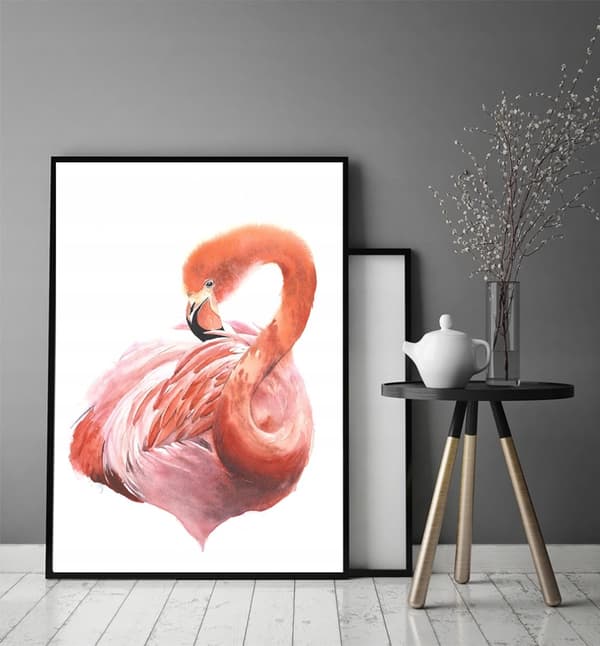 KUVAPUOLISTE KEHYISSÄ 43x33 cm Flamingo P1233