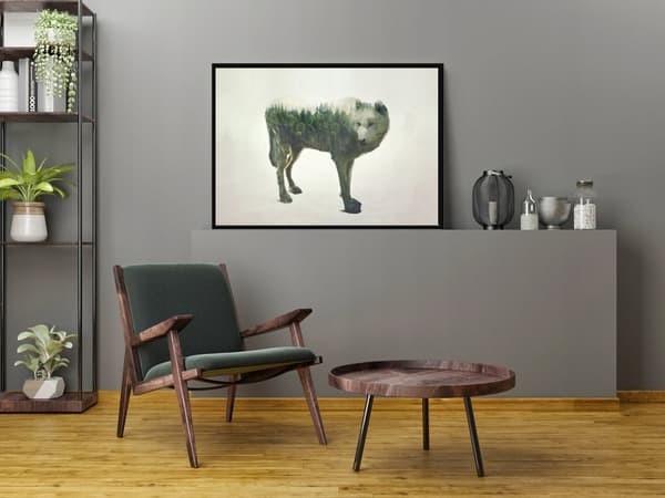 KUVAPUOLISTE KEHYISSÄ 43x33 cm Wolf P1201