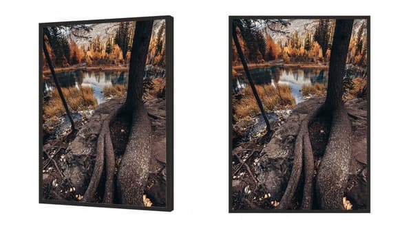 TAVELAFFIST I RAM 53x73 cm Lake P1172
