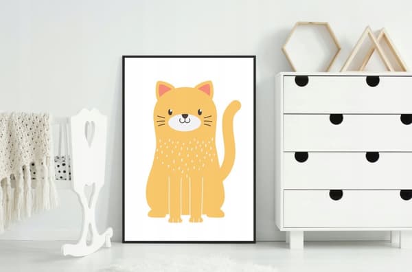 KUVAPUOLISTE KEHYISSÄ 33x43 cm Kissa PD257
