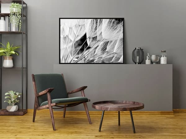 TAVELAFFIST I RAM 43x33 cm Maskrosor P914