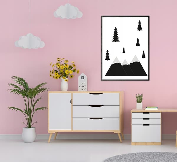 KUVAPUOLISTE KEHYISSÄ 33x43 cm Vuoret P044