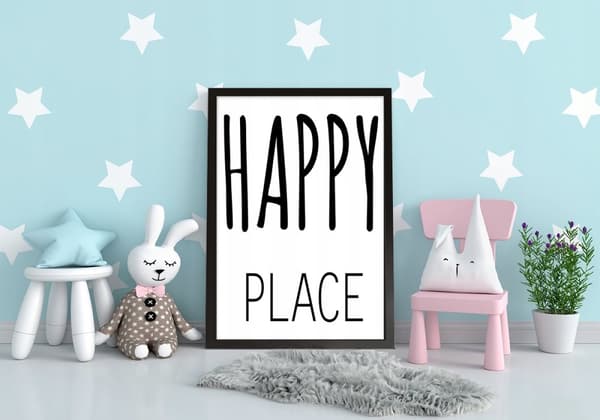 KUVAPOSTERI KEHYISSÄ 33x43 cm Happy P041