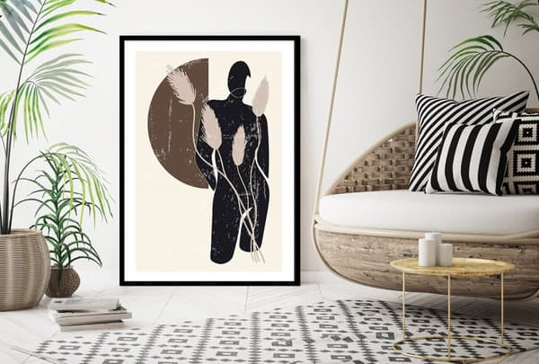 POSTER I RAM 33x43 cm Boho P2291