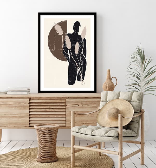 POSTER I RAM 33x43 cm Boho P2291