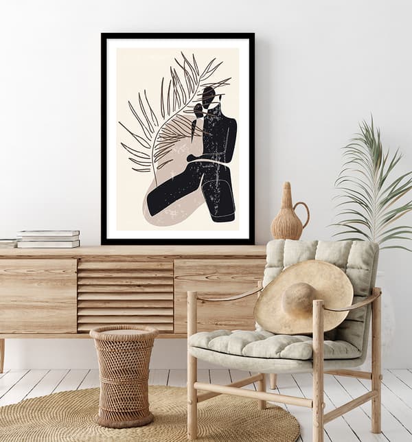 POSTER I RAM 33x43 cm Boho P2293