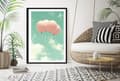 Miniatyrbild 3 av 4: TAVELAFFIST I RAM 33x43 cm Ballonger P2319