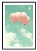Miniatyrbild 1 av 4: TAVELAFFIST I RAM 33x43 cm Ballonger P2319